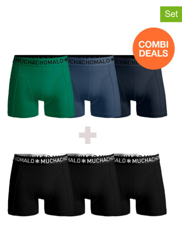 Muchachomalo 6-delige set: boxershorts zwart/meerkleurig
