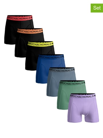 Muchachomalo 7 delige set boxershorts zwart meerkleurig goedkoop kopen limango