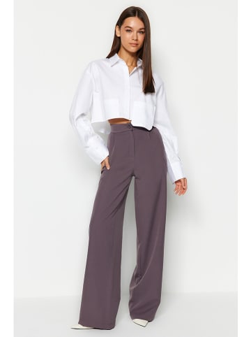 trendyol Spodnie w kolorze fioletowym