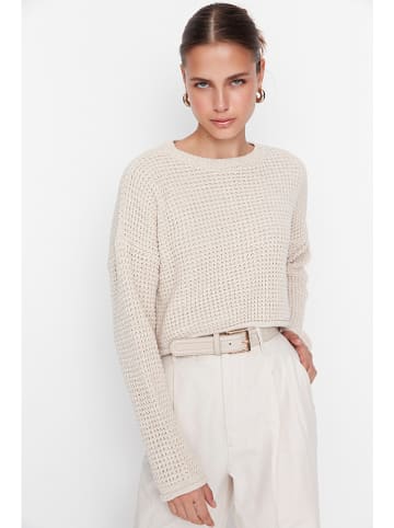 trendyol Sweter w kolorze kremowym