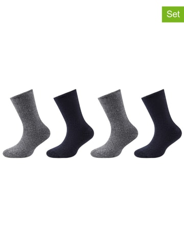 s.Oliver 4er-Set: Socken in Schwarz/ Hellgrau