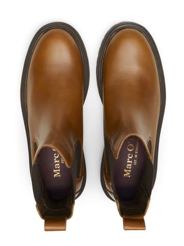 Marc O'Polo Shoes Skórzane sztyblety "Phia" w kolorze jasnobrązowym