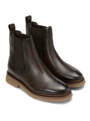 Marc O'Polo Shoes Leder-Chelsea-Boots "Lotta" in Dunkelbraun