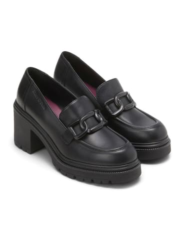 Marc O'Polo Shoes Skórzane mokasyny "Stine" w kolorze czarnym