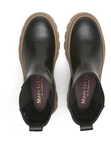 Marc O'Polo Shoes Skórzane sztyblety "Petra" w kolorze czarnym