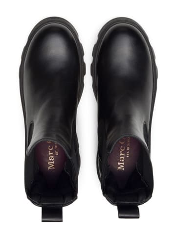 Marc O'Polo Shoes Skórzane sztyblety "Liliam" w kolorze czarnym