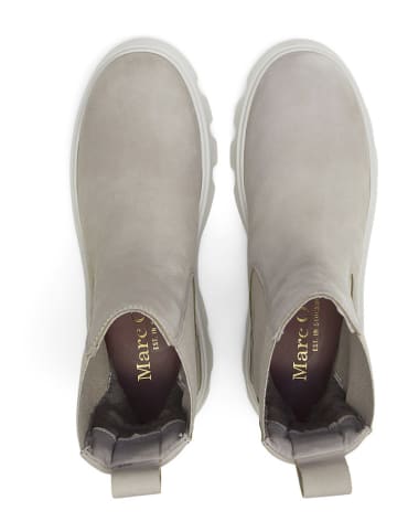 Marc O'Polo Shoes Skórzane sztyblety "Liliam" w kolorze szarym