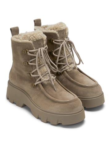 Marc O'Polo Shoes Leder-Winterboots "Liliam" in Taupe