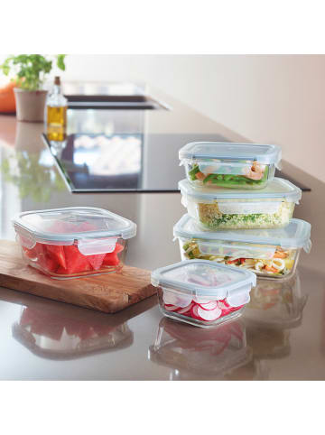 Sauter 5er-Set: Frischhaltedosen in Transparent/ Grau