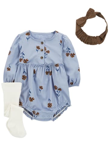 carter's 3tlg. Outfit in Creme/ Blau