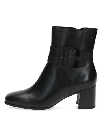 Caprice Leder-Stiefeletten in Schwarz