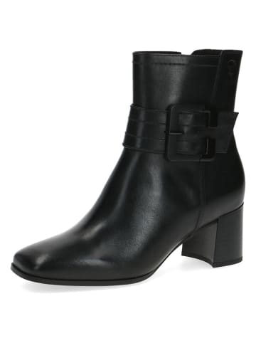 Caprice Leder-Stiefeletten in Schwarz