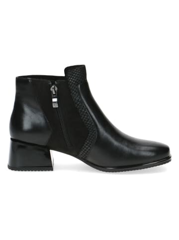 Caprice Leren enkelboots zwart