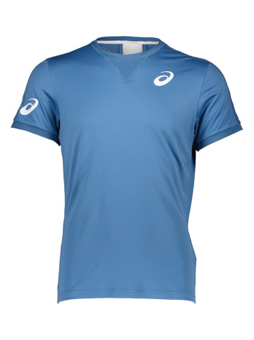 asics Trainingsshirt in Blau