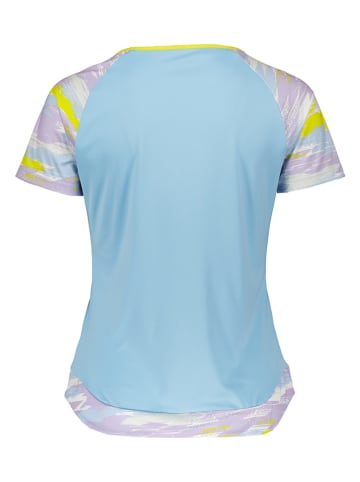 asics Trainingsshirt "Court Graphic" lichtblauw/lila