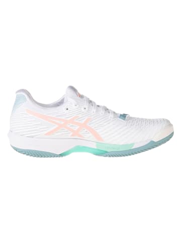 asics Hardloopschoenen "Solution Speed" wit/turquoise