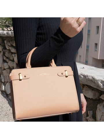 ATELIERS SAINT GERMAIN Leren handtas nude - (B)25 x (H)19 x (D)10 cm