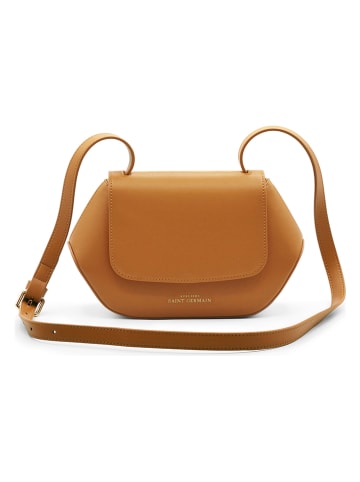 ATELIERS SAINT GERMAIN Leren schoudertas camel - (B)26 x (H)17 x (T)7 cm