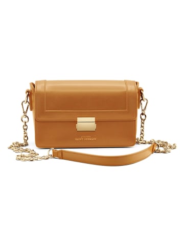 ATELIERS SAINT GERMAIN Leren schoudertas camel - (B)22 x (H)14 x (D)6 cm