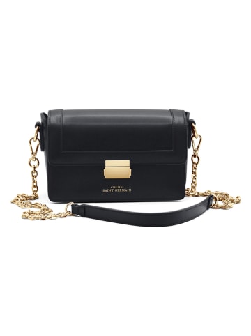 ATELIERS SAINT GERMAIN Leder-Umhängetasche in Schwarz - (B)22 x (H)14 x (T)6 cm
