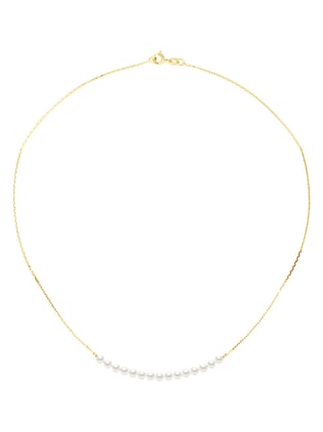 ATELIERS SAINT GERMAIN Gold-Halskette mit Süßwasserzuchtperlen - (L)42 cm