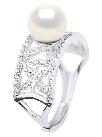 ATELIERS SAINT GERMAIN Zilveren ring met edelstenen en zoetwaterkweekparel
