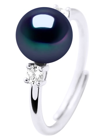 ATELIERS SAINT GERMAIN Zilveren ring met edelstenen en zoetwaterkweekparel