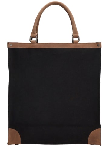 Beagles Einkaufstasche in Schwarz - (B)38 x (H)41 x (T)13 cm