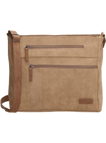 Beagles Schoudertas "Brunete" lichtbruin - (B)30 x (H)24 x (D)8 cm