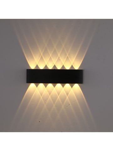 Inoleds LED-Wandleuchte "Holm" in Schwarz - (B)32 x (H)9 x (T)5 cm