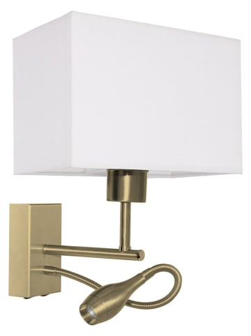 Britop Light Wandlamp "Relax" goudkleurig/wit - (B)22,5 x (H)53,5 x (D)12,5 cm