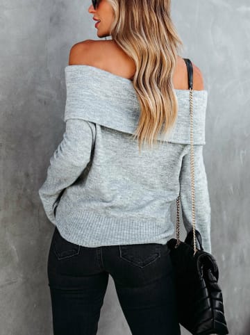 Milan Kiss Pullover in Hellgrau