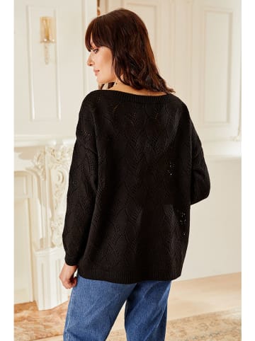 Milan Kiss Sweter w kolorze czarnym