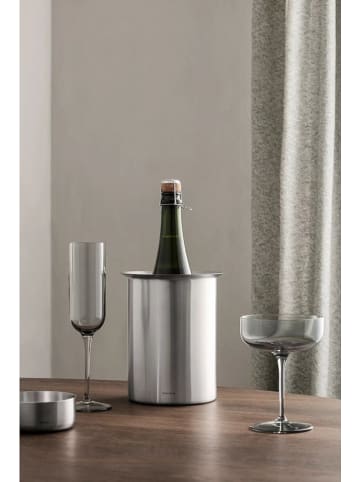 Blomus 4-delige set: champagneglazen "Fuum" grijs - 210 ml