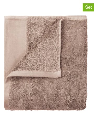 Blomus Ręcznik (4 szt.) "Riva" w kolorze szaroróżowym dla gości