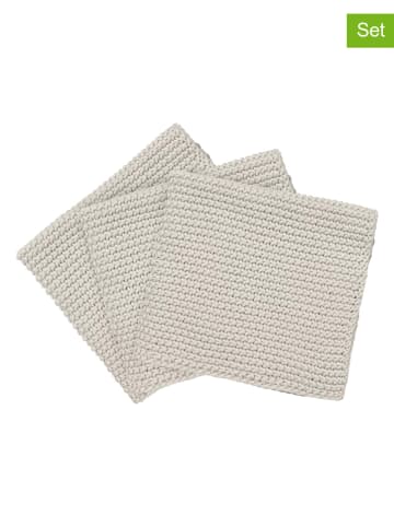 Blomus 3er-Set: Spültücher "Wipe Perla" in Creme - (L)25 x (B)25 cm