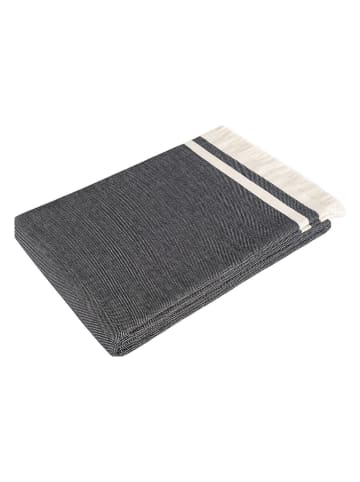 Colourful Cotton Wohndecke in Grau