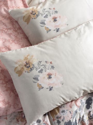 Colourful Cotton Komplet pościeli satynowej w kolorze jasnoróżowym ze wzorem