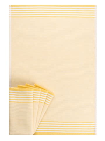 Colorful Cotton 5-delige set: theedoeken geel
