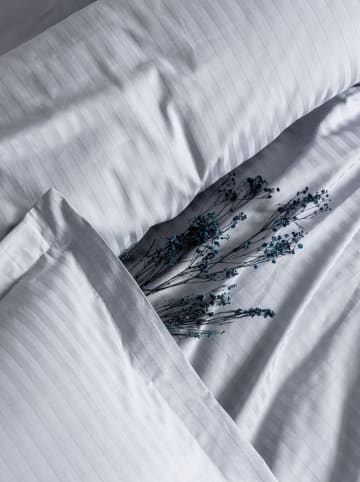 Colourful Cotton Satin-Bettwäsche-Set in Grau