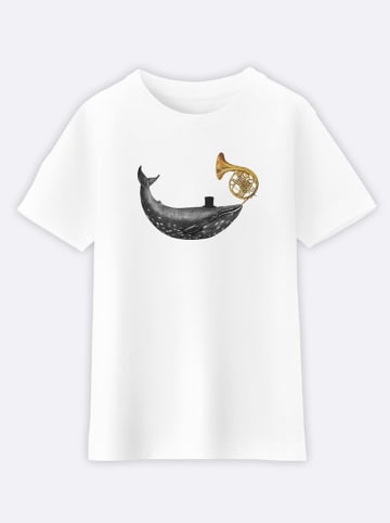 WOOOP Shirt "Whale song" wit