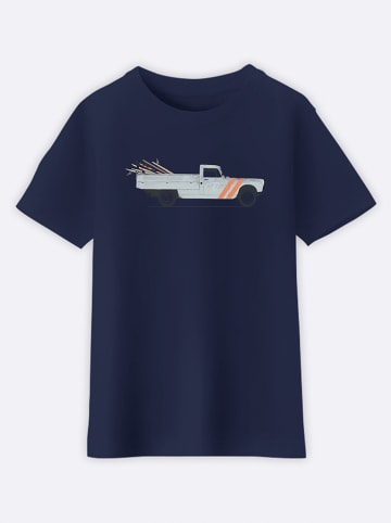 WOOOP Koszulka "Pickup" w kolorze granatowym