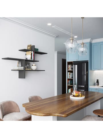 Evila Wandmeubel antraciet - (B)123 x (H)80,5 x (D)22 cm