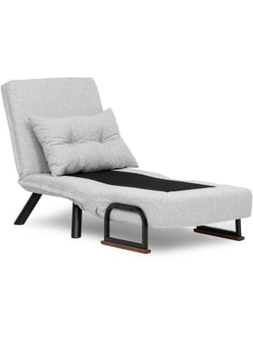 Evila Slaapbank "Sandro" lichtgrijs - (B)78 x (H)69 x (D)50 cm