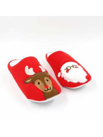 Confly Pantoffels rood/meerkleurig