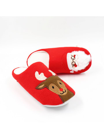 Confly Pantoffels rood/meerkleurig