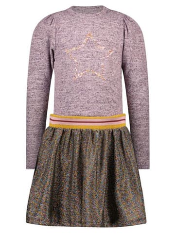 Like Flo Jurk paars/antraciet