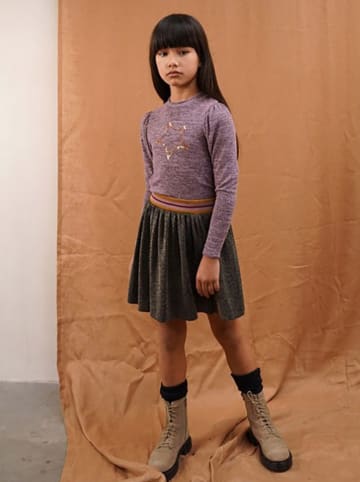 Like Flo Sukienka w kolorze fioletowo-antracytowym