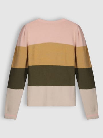 No-bell Sweter w kolorze jasnoróżowo-kremowo-jasnobrązowym