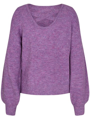 NÜMPH Sweter "Melia" w kolorze fioletowym